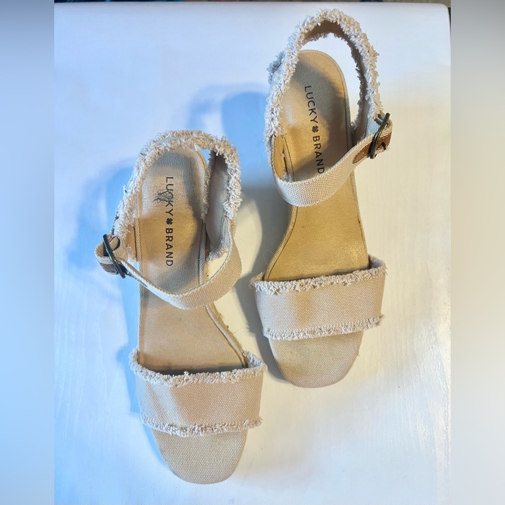 Lucky Brand Espadrille Wedge Heel Sandal